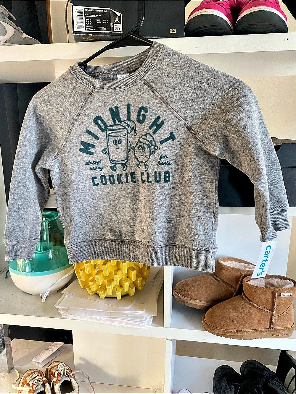 Carter's Midnight Cookie Club Graphic Sweatshirt Gray 4T